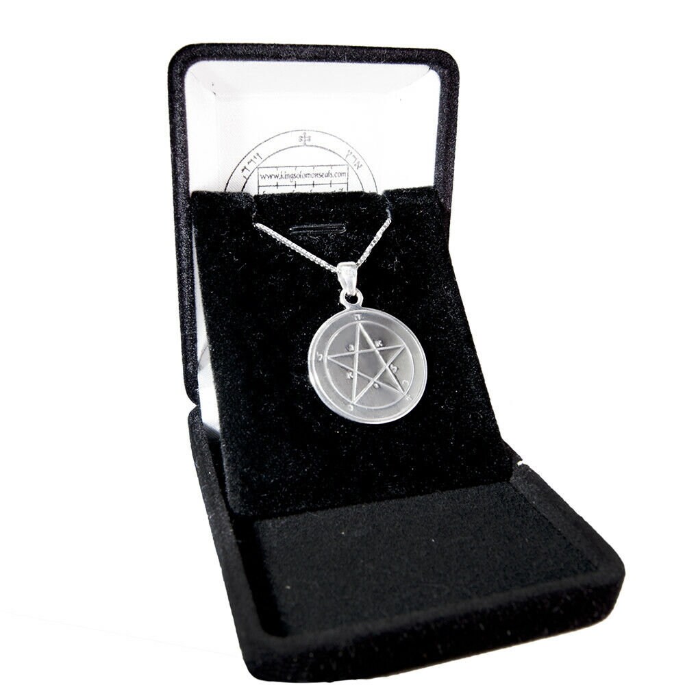 Pendant Amulet & Chain the First Seal Mercury King Solomon