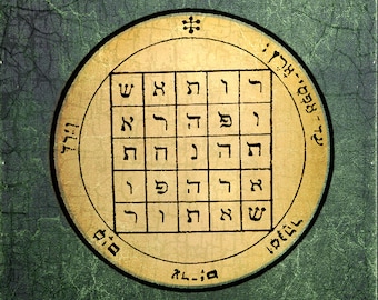 Kabbalah Amulet King Solomon Livelihood Seal Talisman