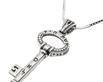 Women Kabbalah Pendant Eshet Hail for Success Silver 925 Jewish Jewelry