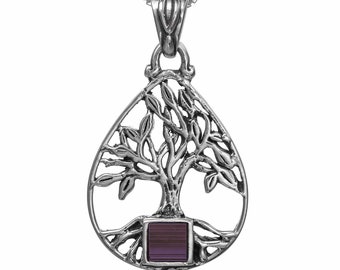 Jerusalem Nano Bible Torah Pendant Tree of Life Drop Necklace Silver 925 Gift