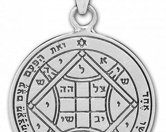 Love Seal Pentacle King Solomon Wisdom Pendant Amulet Talisman Silver 925