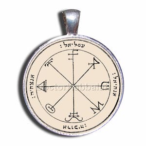 Kabbalah Amulet against Deceit and Quarrel King Solomon Seal Charm Talisman Pendant