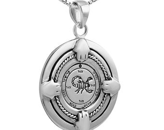 Recuperation Seal Amulet King Solomon Pendant Silver 925 Talisman