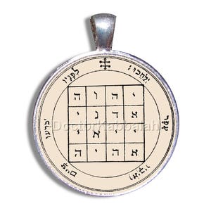 Kabbalah Amulet Fulfill Desires and Wishes King Solomon Seal Charm Talisman Pendant