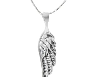 Pendant Amulet Chain Silver 925 Jewelry Kabbalah Medallion "Angel Wings"