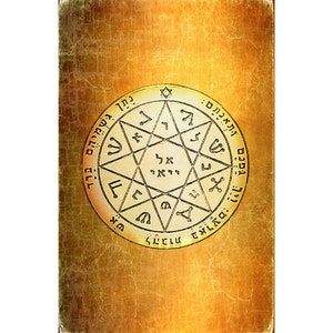 Kabbalah Amulet King Solomon Guarding & Protection Seal Talisman