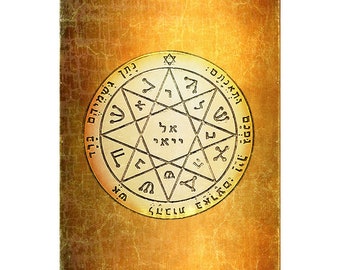 Kabbalah Amulet King Solomon Guarding & Protection Seal Talisman