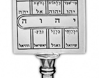 Path Clearing Seal Amulet Kabbalah King Solomon Gilding silver 925