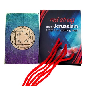 5 Red String Bracelets blessed in Jerusalem with King Solomon Wishes Seal Amulet