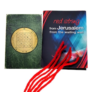5 rode koordarmbanden gezegend in Jeruzalem met zegelamulet King Solomon Livelihood