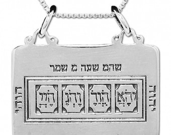 The Code of Moses Amulet Kabbalah King Solomon silver 925