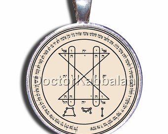 Kabbalah Amulet Raziel el ángel por el amor en Parchment Talisman Encanto Colgante