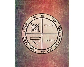 Kabbalah Amulet King Solomon Against Evil Eye Seal Talisman