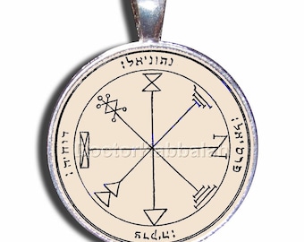 Cábala Amuleto para la Riqueza Económica Rey Solomon Seal Encanto Talisman Colgante