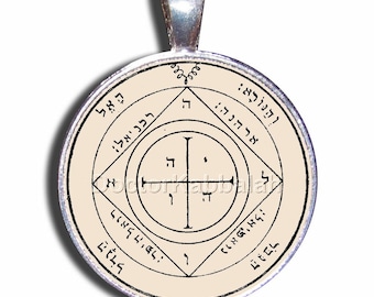 Cábala Amuleto para la Protección del Hogar Rey Solomon Seal Encanto Talisman Colgante