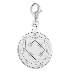 Kabbalah Pendante Victorious Seal Pentacle King Solomon Amulet Silver 925 Ø 0.6&#39;