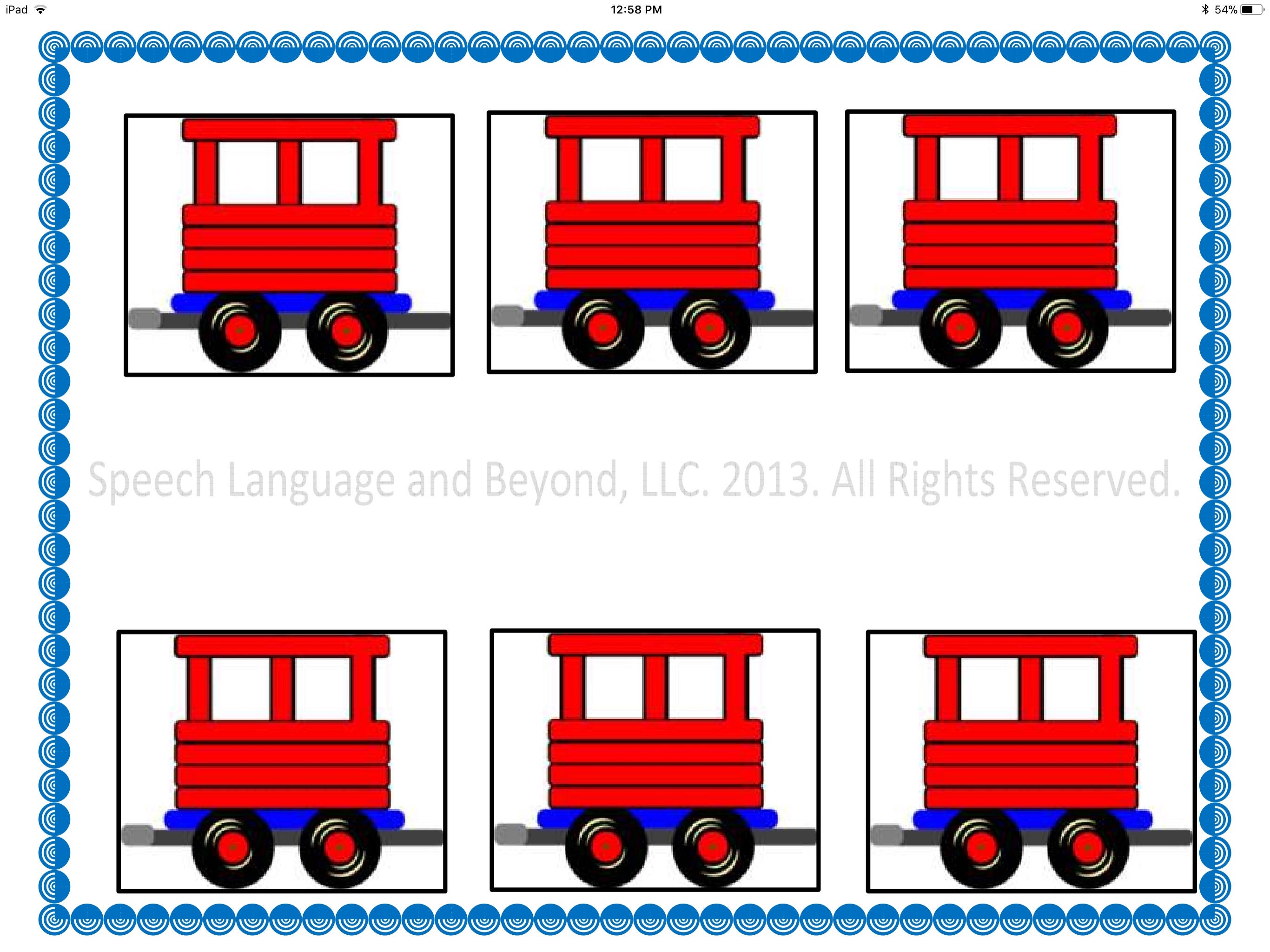 Syllable Train- Speech Therapy Printable Activity for Preschoolers ...