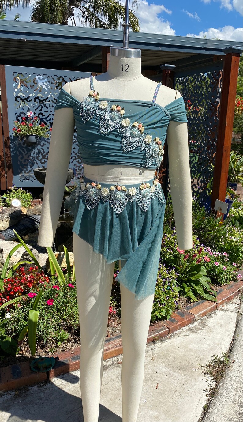 Contemporary Lyrical Dance Costume Acro Dance Costume Etsy