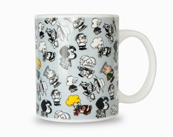 Taza Cerámica Mafalda - Personajes Gris