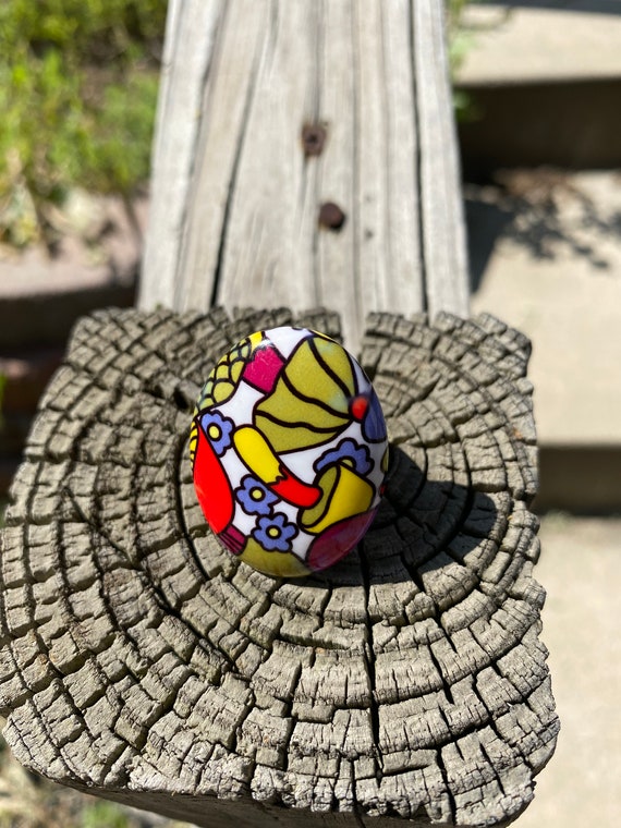 Funky Mushroom Chunky Ring - image 3