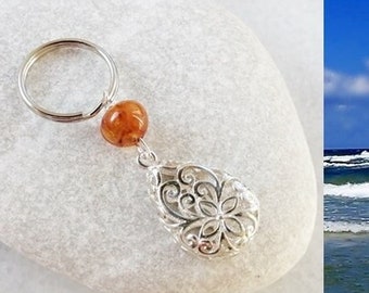 Amber keychain, amber key chain, amber, baltic amber, keychains for women, bag keychain, bag keychain charm, keychain