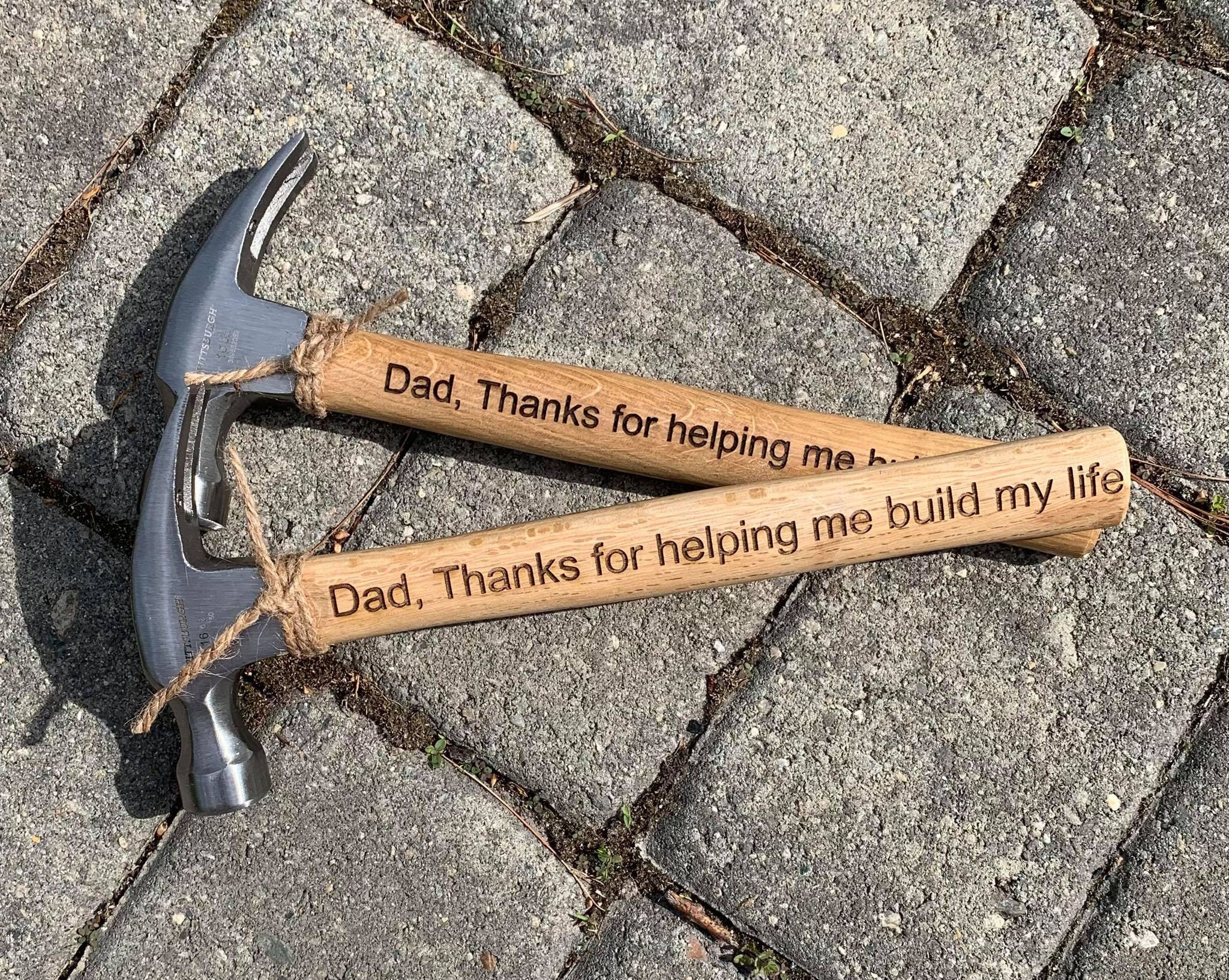 Engraved Father's Day Hammer Keepsake Personalized Dad Etsy