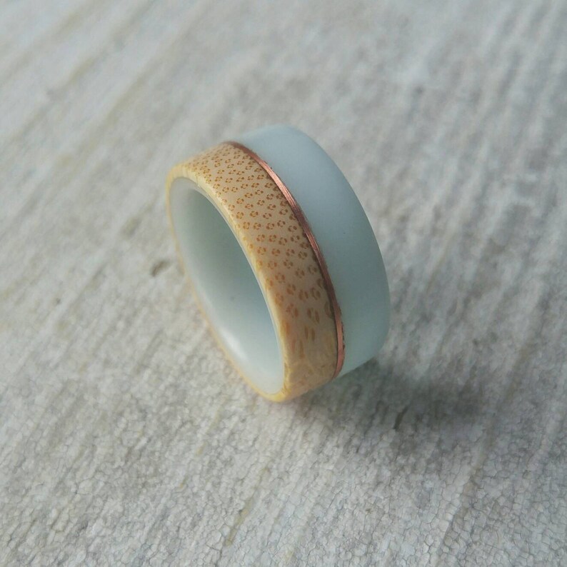 Bamboo Ring FREE SHIPPING Promise Ring Unique Wedding Band