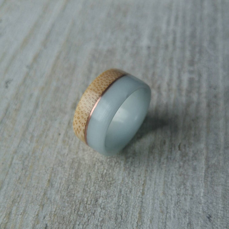 Bamboo Ring FREE SHIPPING Promise Ring Unique Wedding Band