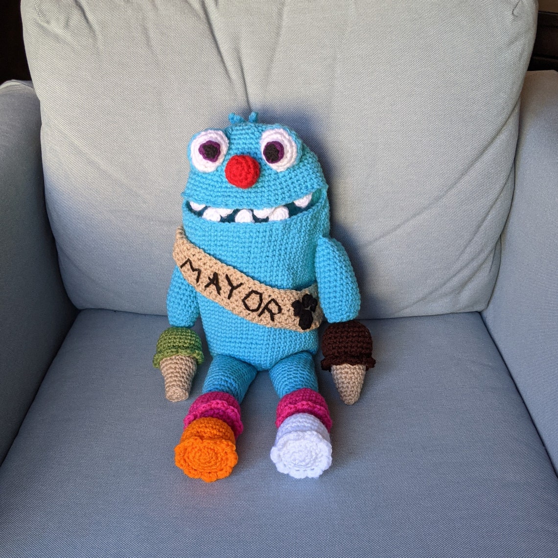 Filbo crochet pattern Bugsnax grumpus plush with removable | Etsy