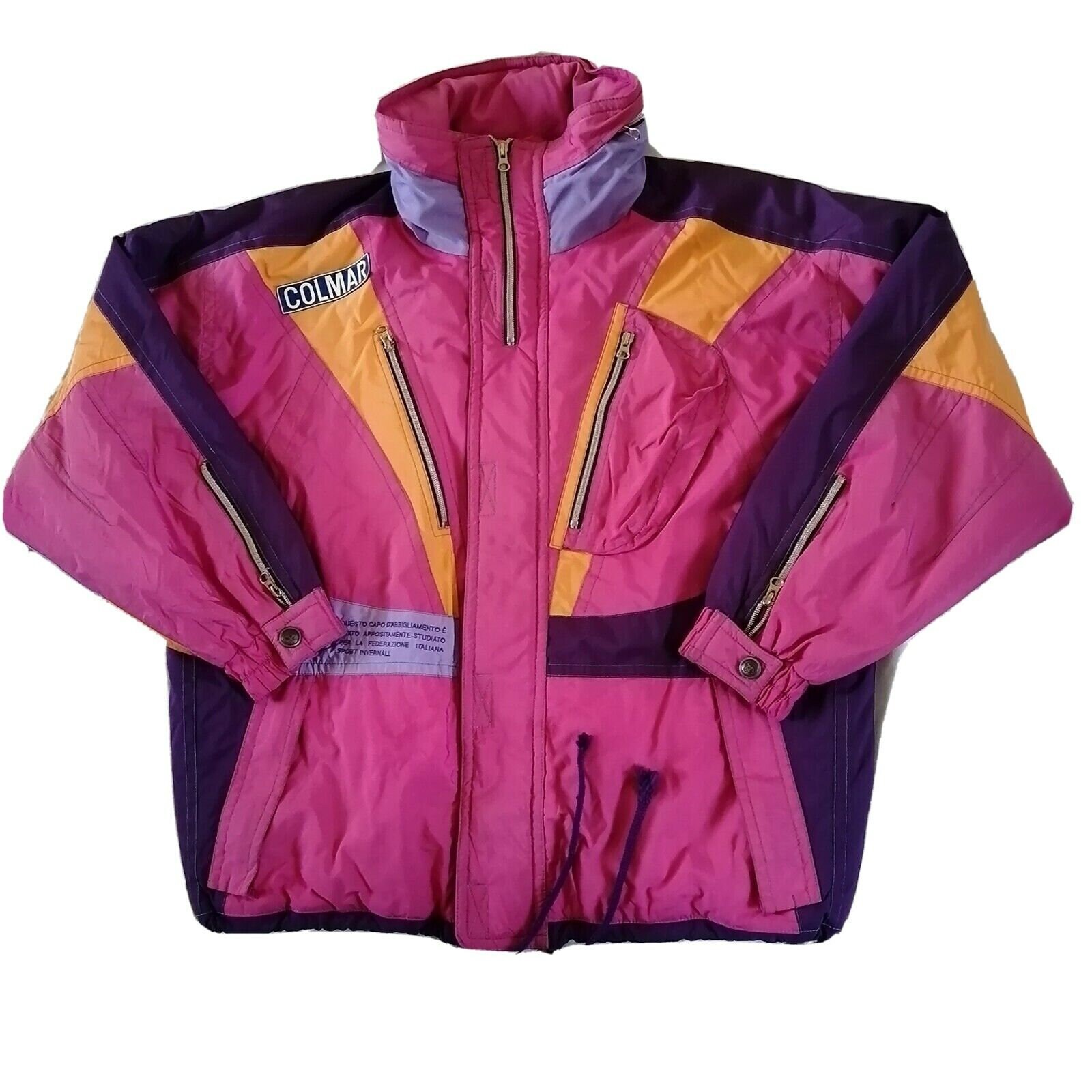 Vintage COLMAR Windbreaker Jacket XXL 90s Retro Padded Ski Etsy