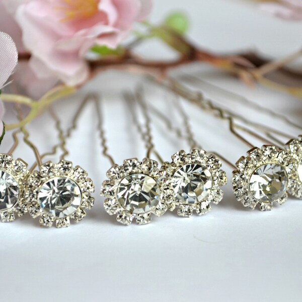 Wedding Bridal Hair Pins Crystal Clear Hair accessories Wedding jewelry Bridal gift hair pieces diamond