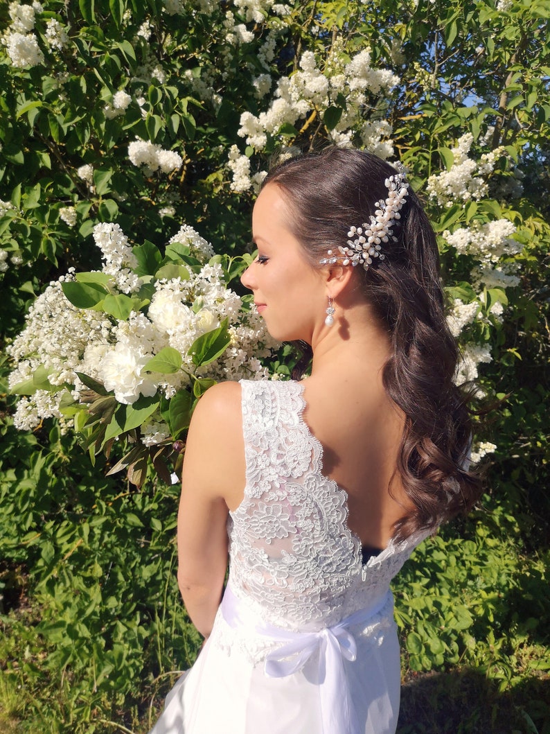 Bridal Hair Comb Wedding Hair Piece Large Wedding Hair Comb Etsy