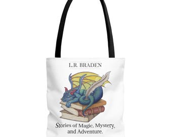 Book Dragon Reader's Tote Bag