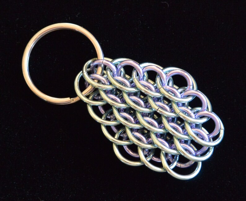 Dragonscale Chainmail Keychain image 3