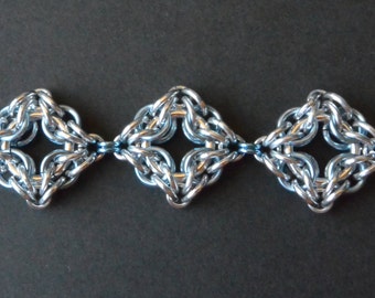 Celtic Diamonds Chainmail Bracelet