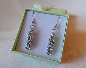 Byzantine Chainmail Earrings