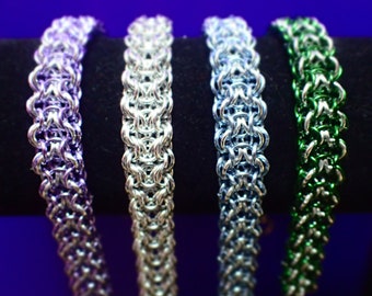 Elfweave  Chainmail Bracelet with Border