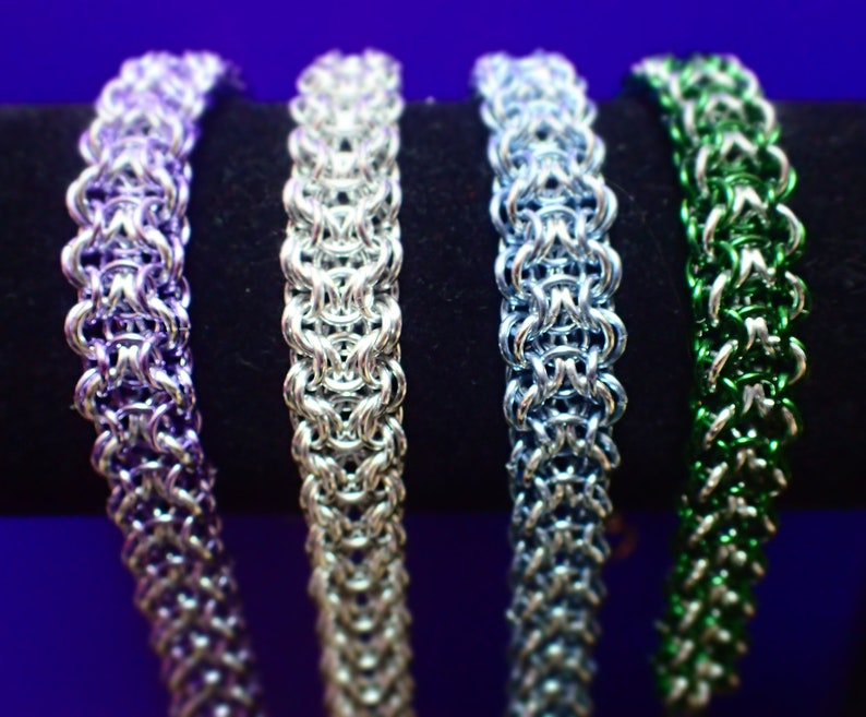 Elfweave Chainmail Bracelet with Border image 1