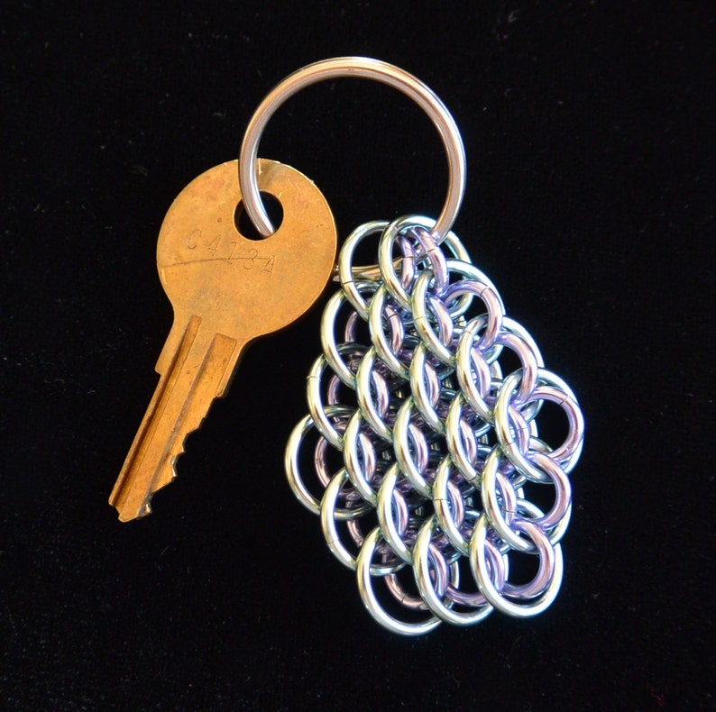 Dragonscale Chainmail Keychain image 1