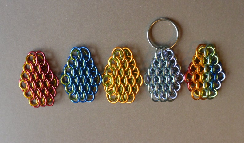 Dragonscale Chainmail Keychain image 8