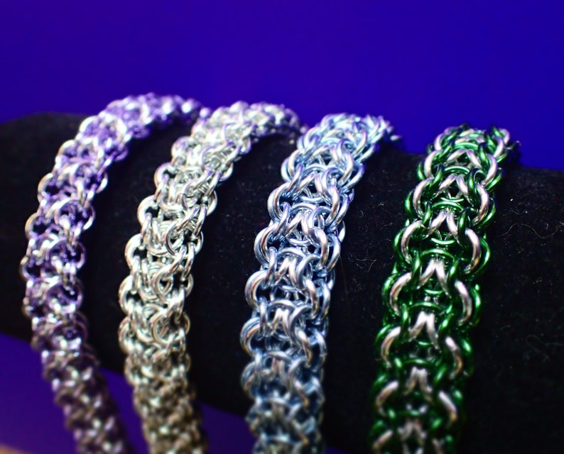 Elfweave Chainmail Bracelet with Border image 5