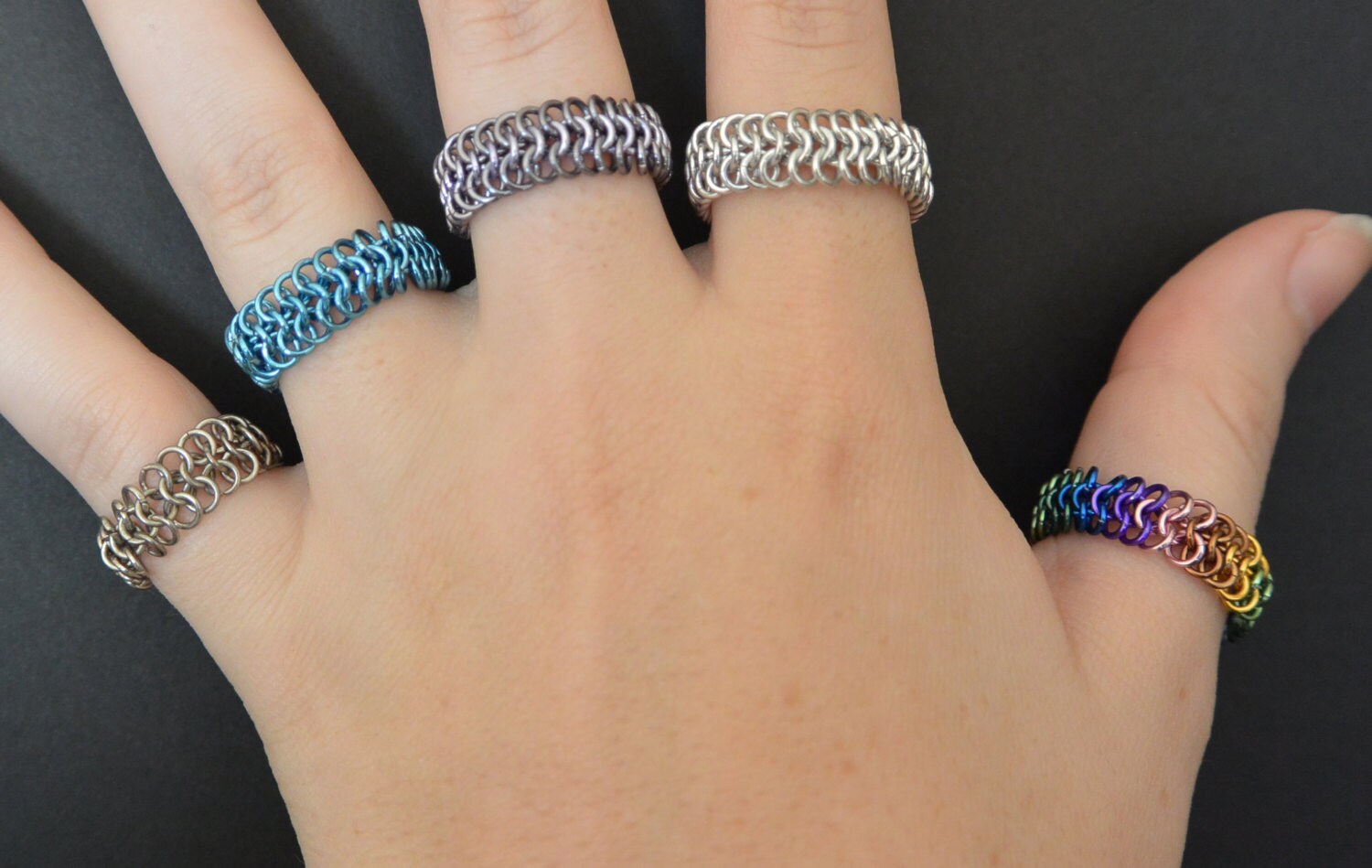 Chainmail Rings Etsy