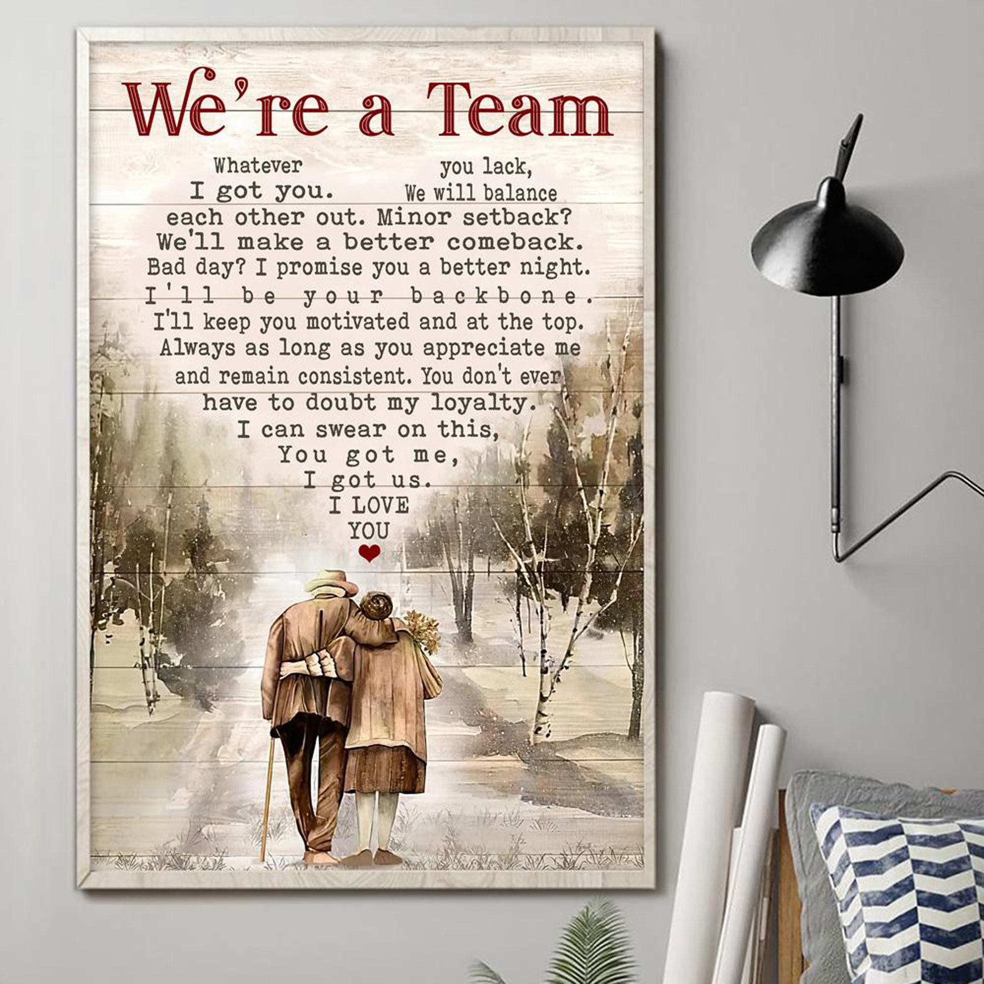 Wir sind ein Team vertikale Poster Etsy