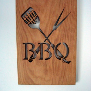 Wooden Kitchen Wall Hanging sign, BBQ Sign, House sign, Kitchen Sign, Home Decor, Handcrafted sign, Wall art, Rustic wooden wall sign