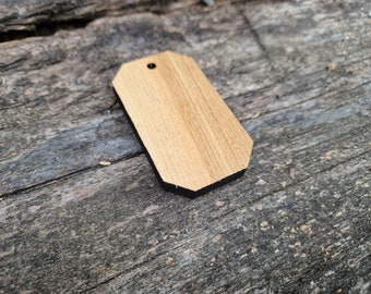 Wooden Rectangle Shape S055, Key Chain Wood Key Fob Laser Cut, You can personalize it with Numbers and Your House, Hotel, or any other Logo.