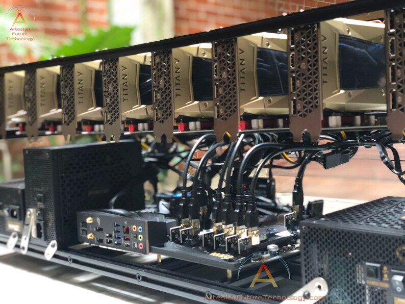 Exclusive Titan V Or Titan Rtx 8gpu Rig World S Most Po!   werful Cryptocurrency Mining Computer - 
