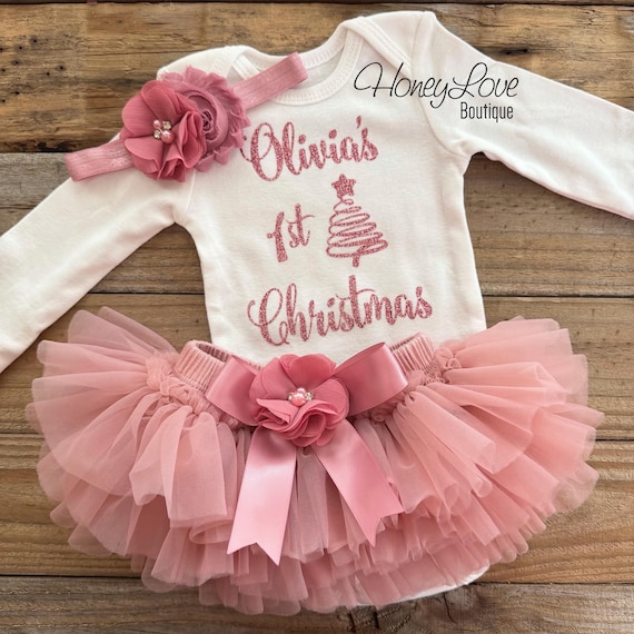 white christmas dresses Girl Christmas Dress Baby Girl Day Red Square Neck Bow Princess Dress –  marryshe main image 0