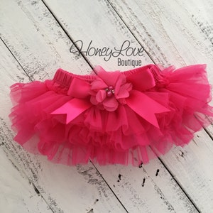 Watermelon Hot Pink Tutu Skirt Bloomers, Ruffle Diaper Cover, 1st Birthday Tutu, Toddler Tutu, Newborn Photo Prop, Baby Girl Shower Gift
