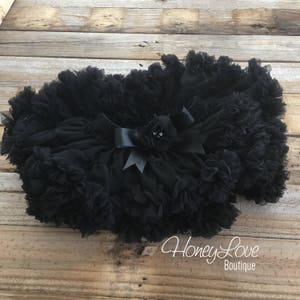Black Pettiskirt Bloomer, Black Tutu Skirt, Toddler Tutu, Baby Girl Special Occasion Dress, Newborn Photo Prop, Baby Shower Gift, Baby Tutu