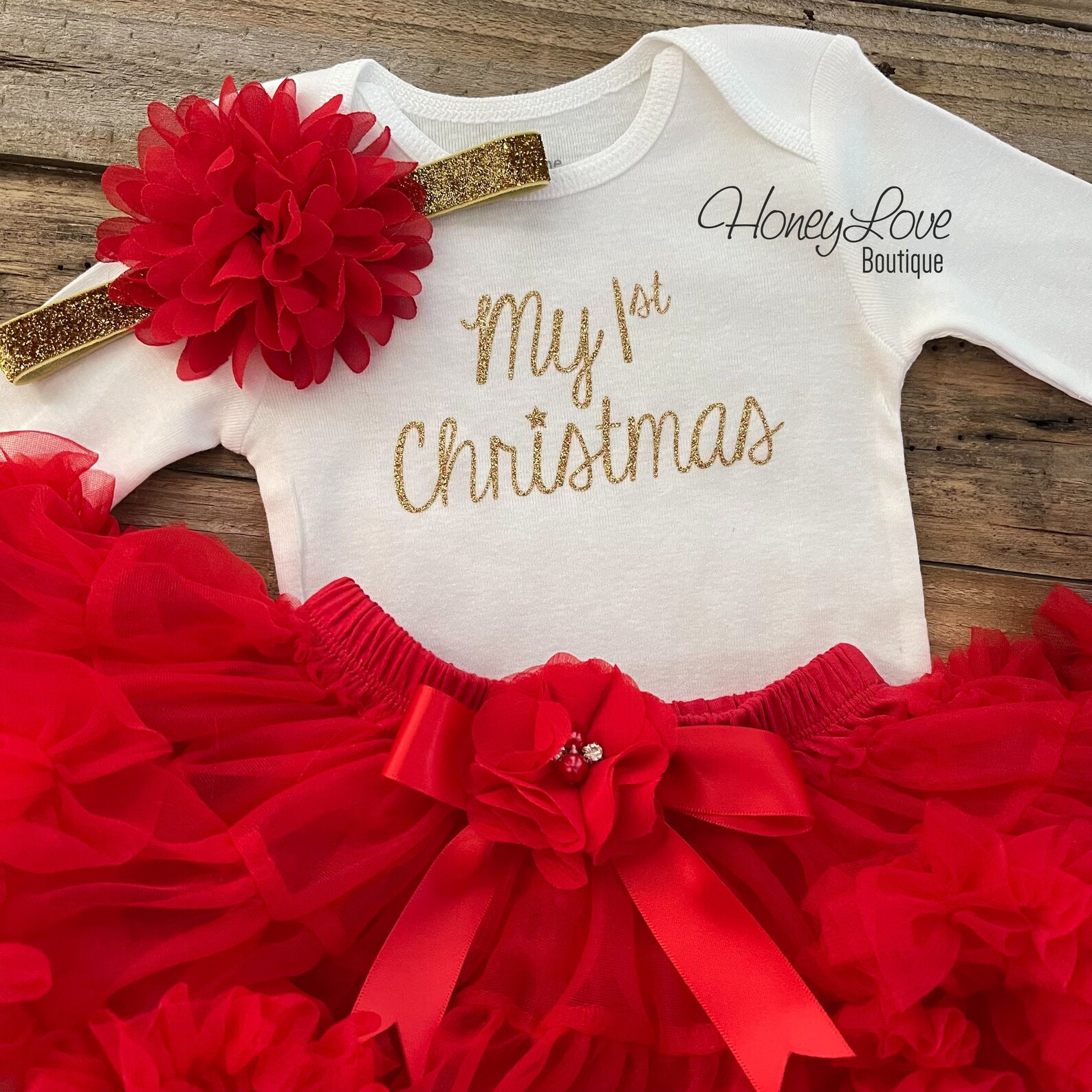 My 1st Christmas Outfit Girl, My First Christmas, Baby's 1st Christmas — free download